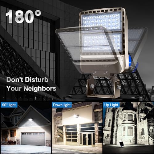 ledmo 200W LED Parking Lot Lights Outdoor Trunnion Mount 3 Pack - size: 200W/Trunnion Mount/3 Pack