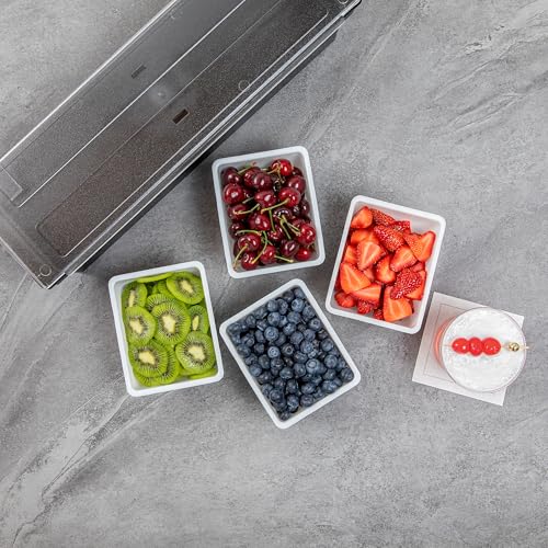 Restaurantware-CADDY INSERTS ONLY: Bar Lux 1.6 Pint Inserts For Condiment Dispensers, 4 Replacement Inserts For Garnish Caddies - Condiment Caddy Sold Separately, Sturdy, White Plastic Tray Inserts - size: 1.5 Pint