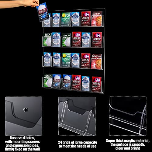 Weysat Acrylic Brochure Pamphlet Holder Brochure Display Stand, 1 Piece