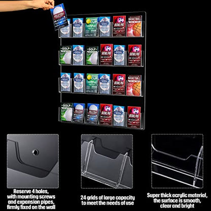 Weysat Acrylic Brochure Pamphlet Holder Brochure Display Stand, 1 Piece