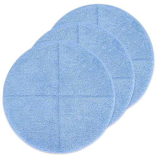 Commercial 19 Inch Microfiber Carpet Bonnet Floor Machines Pads Compatible with Floor Machine: 3 Packs Microfiber Carpet Bonnet Floor Buffer Pads - color: 19 Inch-3 Pack-blue