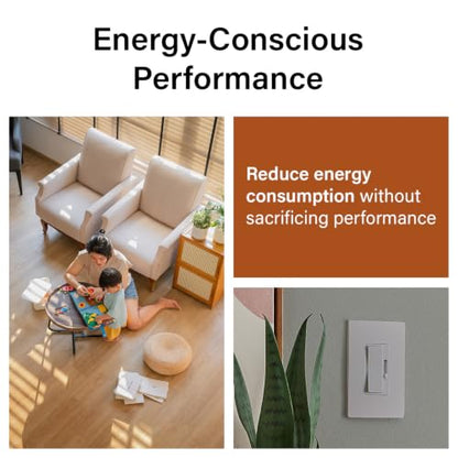 Legrand Radiant 150W LED Dimmer Light Switch 3-Way Rocker Gray 1 Pack - color: Gray
