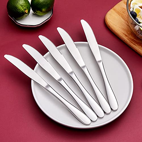 Aebeky 8-Piece Stainless Steel Table Knives,Dinner Knives Set,9.1-Inch (8-Piece) - size: 8-Piece