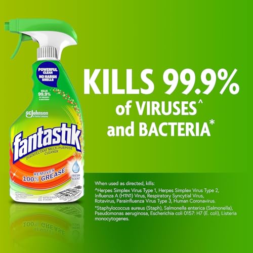 Fantastik All Purpose Cleaner Spray, Kitchen Degreaser, Fresh Scent, 32 oz - size: 32 Fl Oz (Pack of 1), style: All Purpose Cleaner