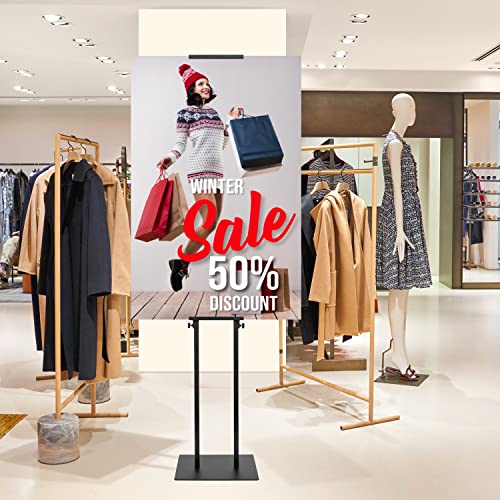 Poster Holder for Display, Adjustable Pedestal Sign Stand Up to 78 Inches