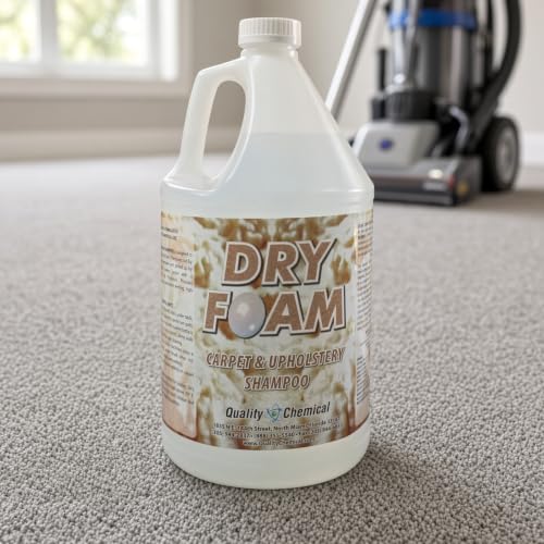 Quality Chemical Dry Foam - Premium Carpet Shampoo - Industrial Strength Dry & Wet Cleaner for Stains, Soil Removal, Leaves Fresh Scent Dry Carpet Shampoo (Pack of 1)