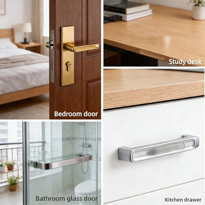 50 PCS Cabinet Door Bumper, Premium Long Strip Door Silencer