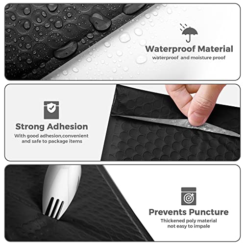 Metronic Bubble Mailers 10.5X16 Inch 100 Pack Black Padded Envelopes Bulk - color: Black, size: 10.5x16" 100 PC