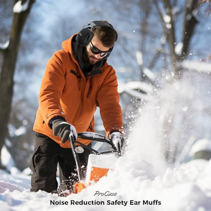ProCase SNR33dB Noise Reduction Ear Muffs, Adult Hearing Protection - color: Blacka1