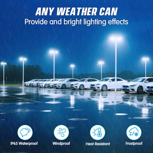 150W Parking Lot Light Dusk to Dawn Photocell 22500LM 3Pack - size: 150W/Trunnion/3PC
