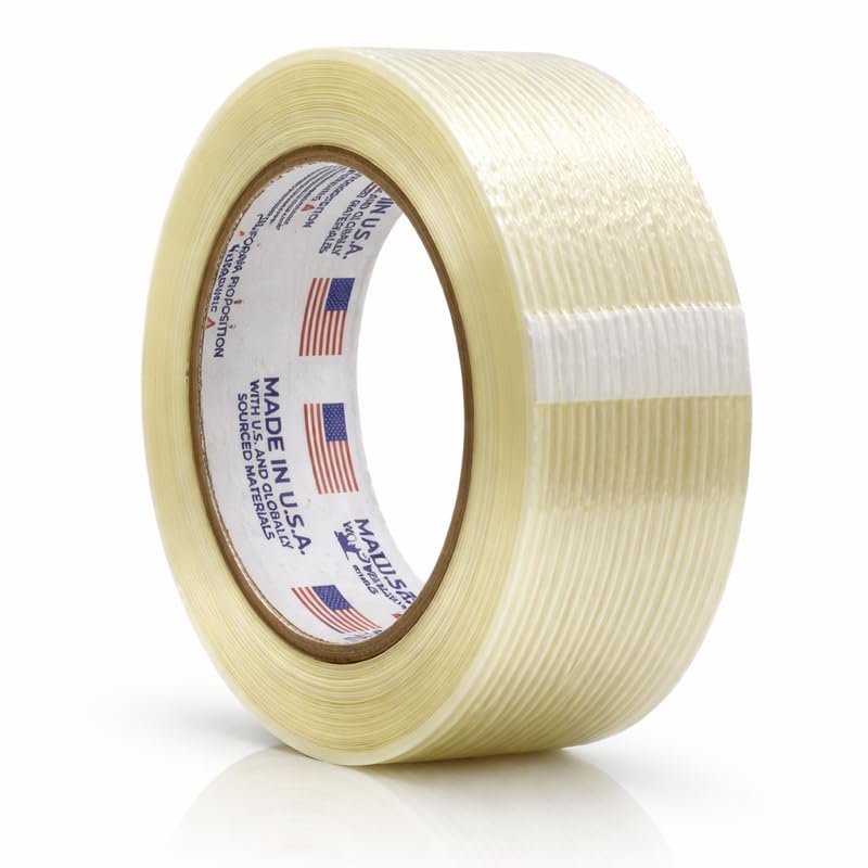 WOD UFST39 Fiberglass Reinforced Filament Strapping Tape, 3 inch x 60 yds. 4 Mil, Filaments Run Lengthwise - size: 3 Inch