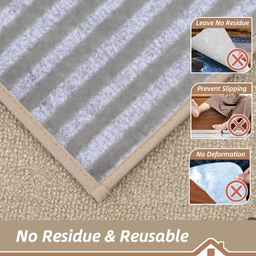 BEQHAUSE Stair Treads Non Slip for Wooden Steps 28" x 9", 15pcs, Beige - color: Beige - Dog Paws, size: 28 in X 9 in (15 Pieces)