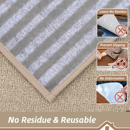 BEQHAUSE Stair Treads Non Slip for Wooden Steps 28" x 9", 15pcs, Beige - color: Beige - Dog Paws, size: 28 in X 9 in (15 Pieces)