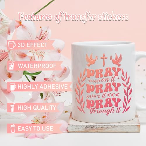 Rngmsi 20 Sheets Bible Verse Chrisitan UV DTF Cup Wrap Cold UV DTF Stickers - style: Bible Verse