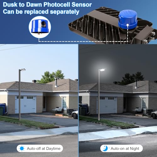 240W LED Parking Lot Light Trunnion Mount Dusk to Dawn 4Pack - size: 240W/Trunnion/4PC