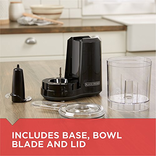 BLACK+DECKER 3-Cup One-Touch Food Chopper - size: 3 cup capacity