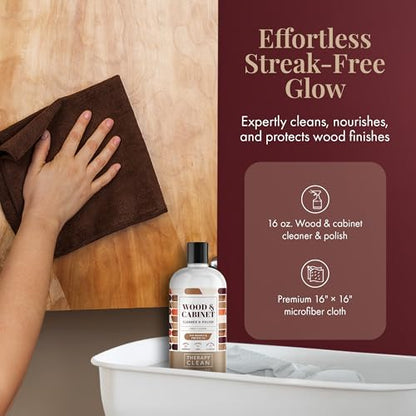 Therapy Wood Cleaner and Polish - Cabinet & Table Restorer (2-Pack) - style: Wood Polish (Pack of 2)