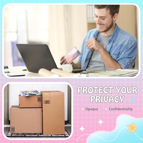 FUNFERY 7.9x11.8in Holographic Mylar Poly Mailers Self Sealing Adhesive Bag - color: Holographic Self Adhesive-50P, size: 7.9x11.8 inch