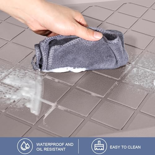 Cushioned Kitchen Mat 2 PCS, Anti Fatigue Kitchen Rugs, Heavy Duty Non-Skid, Ergonomic Comfort Foam Kitchen Floor Mat for Home, Office, Sink, Laundry, Khaki - color: Khaki