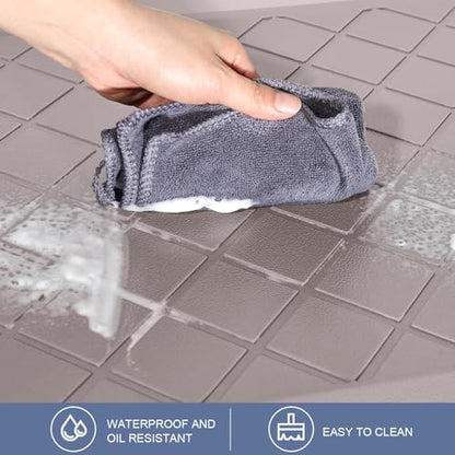 Cushioned Kitchen Mat 2 PCS, Anti Fatigue Kitchen Rugs, Heavy Duty Non-Skid, Ergonomic Comfort Foam Kitchen Floor Mat for Home, Office, Sink, Laundry, Khaki - color: Khaki