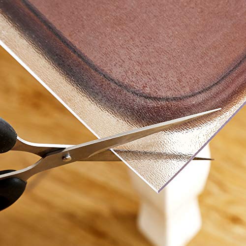 NECAUX Frosted PVC Table Cover Protector 12 x 20 Inch 1.5mm Thick - color: Frosted 1.5mm, size: 12" x 20"