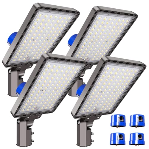 240W Parking Lot Light 36000LM 5000K Dusk to Dawn Pole Mount 4Pack - size: 240W/5000K/4Pack