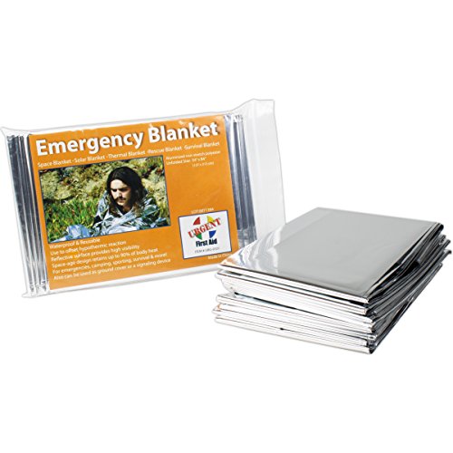 Urgent First Aid Mylar Solar Emergency Blanket, 84" x 52" - Space Blanket