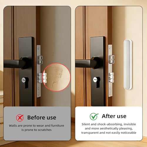 50 PCS Cabinet Door Bumper, Premium Long Strip Door Silencer