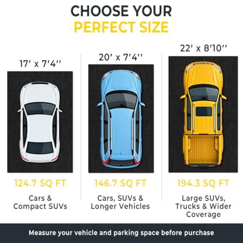 Heavy Duty Garage Floor Mat, Garage Mats for Floor, Garage Mat, 22'x8'10" - size: 8'10" x 22' (Rectangular)
