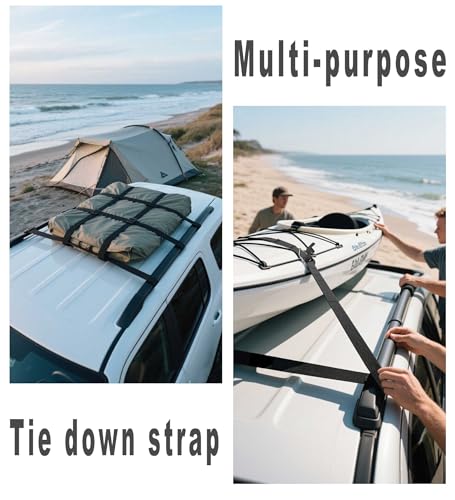 2 Pack 1.5in x 12ft Lashing Straps with Cam-Buckle and Grip-pad, Heavy Duty Cargo Tie-Downs, Multi-Purpose Cinch for Moving Straps - color: 2 Pack Lashing Straps