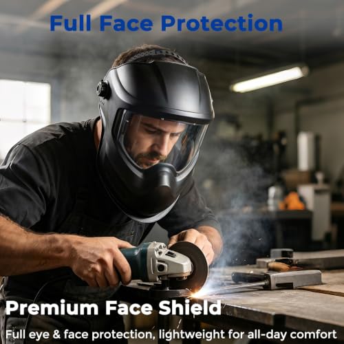PHOENISING THE FORCE Anti-Fog Face Shield Grinding Work Tinted Lens Mask