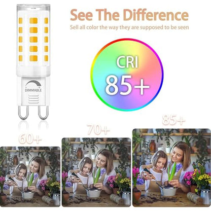 12 Pack Dimmable G9 LED Light Bulb 40W Equivalent 4000K Natural White - size: 12 Count (Pack of 1)