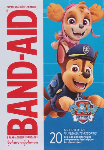 Band-Aid Adhesive Bandages, 20 ct (Pack of 2) | Nickelodeon PAW Patrol | First Aid | Assorted - size: 20 Count (Pack of 2), style: Paw Patrol