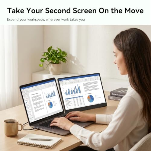 13.9 Inch 4K Portable Monitor,3840 * 2160 IPS 3:2 Screen, 100% sRGB HDR USB-C HDMI Second Monitor for Laptop,External Second Monitor for Laptop, Phone, PS5, Xbox, Switch, PC (13.9") - size: 13.9"