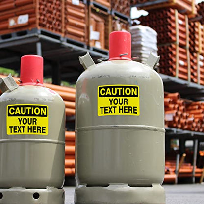 Custom Caution Stickers, Create Your Own Signs, Personalized Outdoor Signs, Danger High Voltage Stickers, Waterproof
