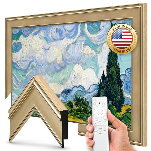 Champagne 3" Deco TV Frame for Samsung The Frame/Pro TVs - size: 3"