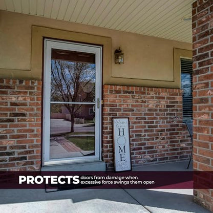 Prime-Line Storm Door Protector Chain & Spring, Aluminum (Single Pack) - color: Aluminum