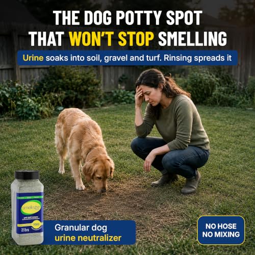 SMELLEZE Yard & Outdoor Pet Urine Odor Absorber Granules, 2 lb - size: 2 Pounds