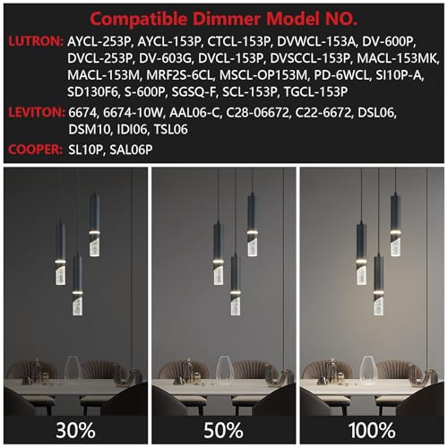 Modern Dimmable Led Pendant Lights Kitchen Island, Ideal for Living Room, Bedroom,Sink 18w LED Crystal Energy-Saving Hanging Lamp for Cozy Lighting (Black 3 Light) - size: 3-Light