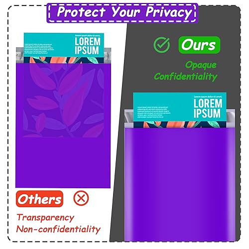 JinRuiKJ Poly Mailers 6x9 Inch, 100 Pcs Shipping Bags, Purple - color: Purple, size: 6*9inch 100pcs