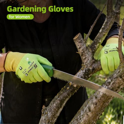 Schwer 12 Pairs ANSI A6 Cut Resistant Gloves, Breathable, CR3186, M - color: Yellow, size: Medium