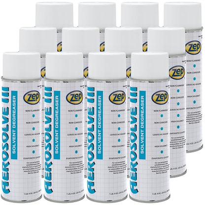 Zep Aerosolve III Solvent Degreaser Aerosol - 20 oz (Case of 12)
