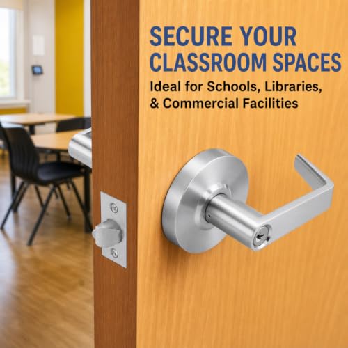 LO-Lock Classroom Function Commercial Lever Door Lock, ADA, Non-Handed - style: Classroom