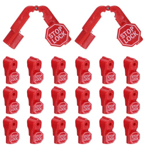 uxcell Pegboard Hook Stop Locks, 5mm Red Display Hook Locks 20Pcs - color: Red, size: 5mm