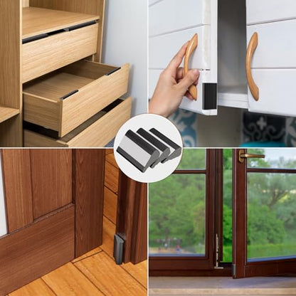 Kneelisa Wedge-Shape Window Weather Stripping Door Frame Seal 196” Black - color: Black, size: 196"