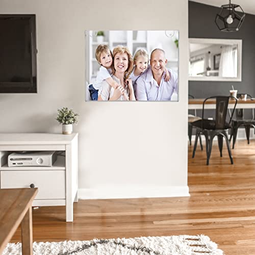 PecMuikee Acrylic Sign Holder 8.5x11 Horizontal, Wall Mount Acrylic Sign Holder and Plastic Paper Display Ad Frame bonus with 3M Tape and Mounting Screws for Restaurants, Office, Store, 20 Pcs