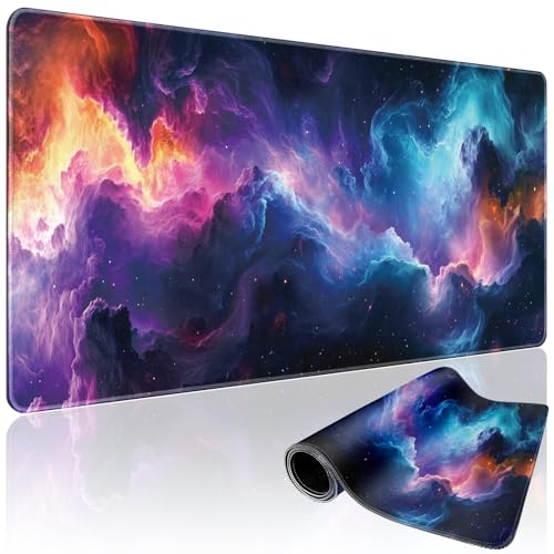 Galaxy Large Gaming Mouse Pad Desk Mat 31.5"x15.7" - color: Nebula Space