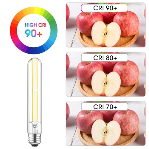 7.3" T10 Tubular LED Light Bulb, 60W Eq, Dimmable, Daylight 5000K, 6-Pack - color: Daylight, size: 7.3 Inch- 6 Count
