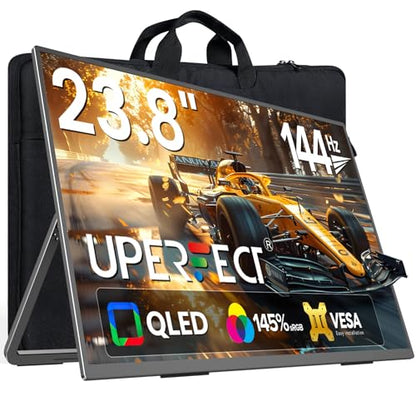 UPERFECT 24" 144Hz Portable Monitor, QLED 145% sRGB 450Nits Gaming Monitor - size: 24"