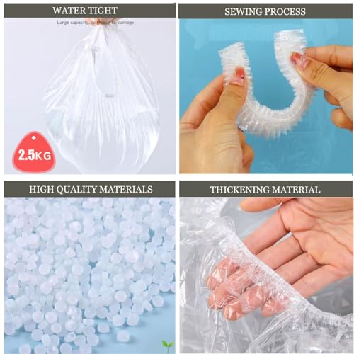 OULIGET Potty Chair Liners with Elastic, Portable Potty Training Bags, Potty Refill Liners Disposable for Toddlers Kids and Baby,Toilet Seat Cover,17x8Inches,Clear 400pieces - color: Clear 400pieces